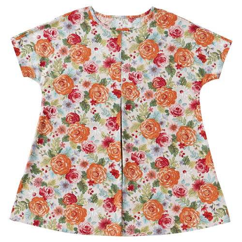 手縫いで楽しむ ゆったりシルエットのチュニック 作品a 花柄のチュニック Nhk出版